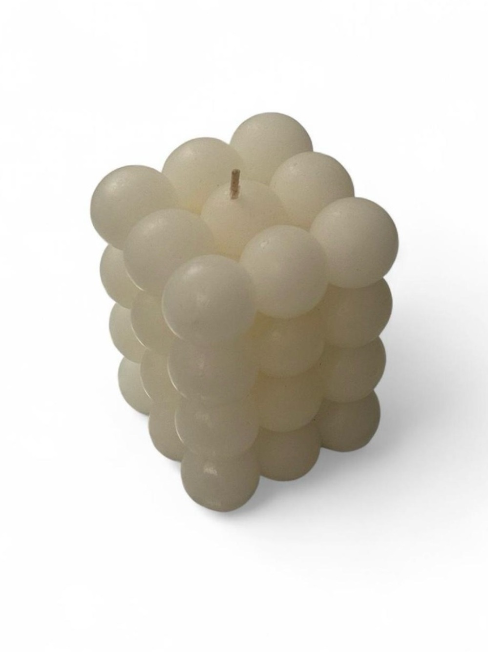 Cream Bubble Sculpture Candle